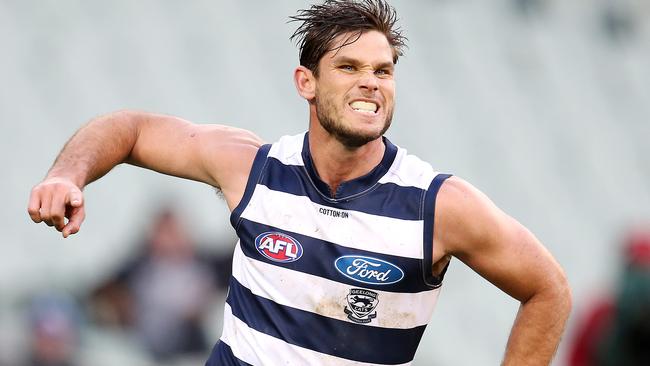 Tom Hawkins changed his game and was rewarded with 60 goals. Picture: Michael Klein