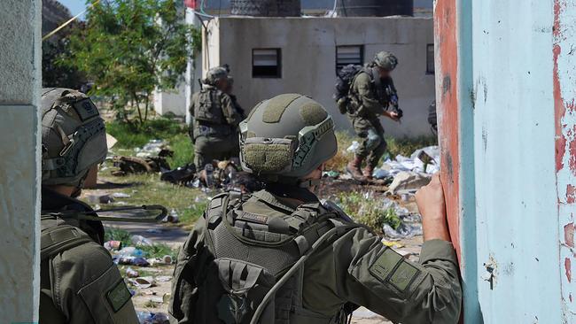 Israeli soldiers on the ground in Rafah in the southern Gaza Strip. Picture: Israel Army via AFP