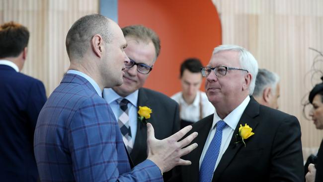 Former CEO Richard Umbers and ex-chairman Gary Hounsell. Picture: David Geraghty / The Australian.