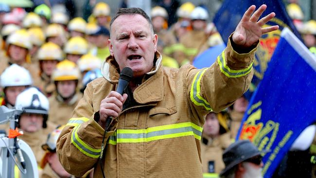 United Firefighters Union secretary Peter Marshall. Picture: Tim Carrafa