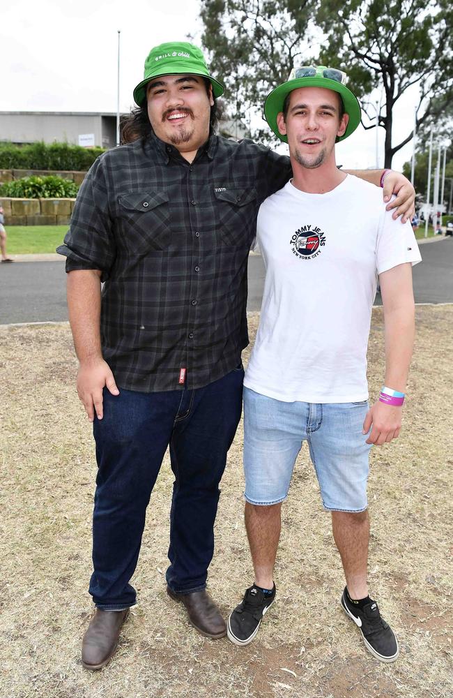 Jadi Bowden and Adam Betts at Meatstock, Toowoomba Showgrounds. Picture: Patrick Woods.