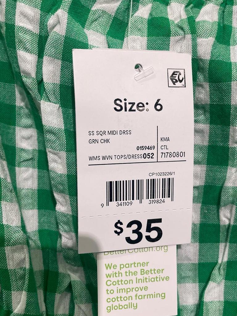 $35 viral Kmart green gingham dress shoppers obsessed with on internet