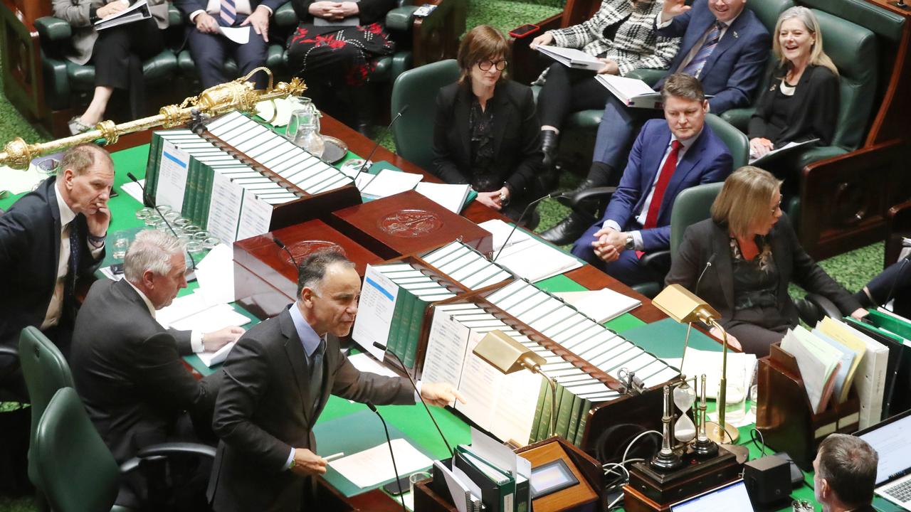 Opposition Leader John Pesutto has accused the Premier of deliberately avoiding questions about the CFMEU scandal. Picture: David Crosling