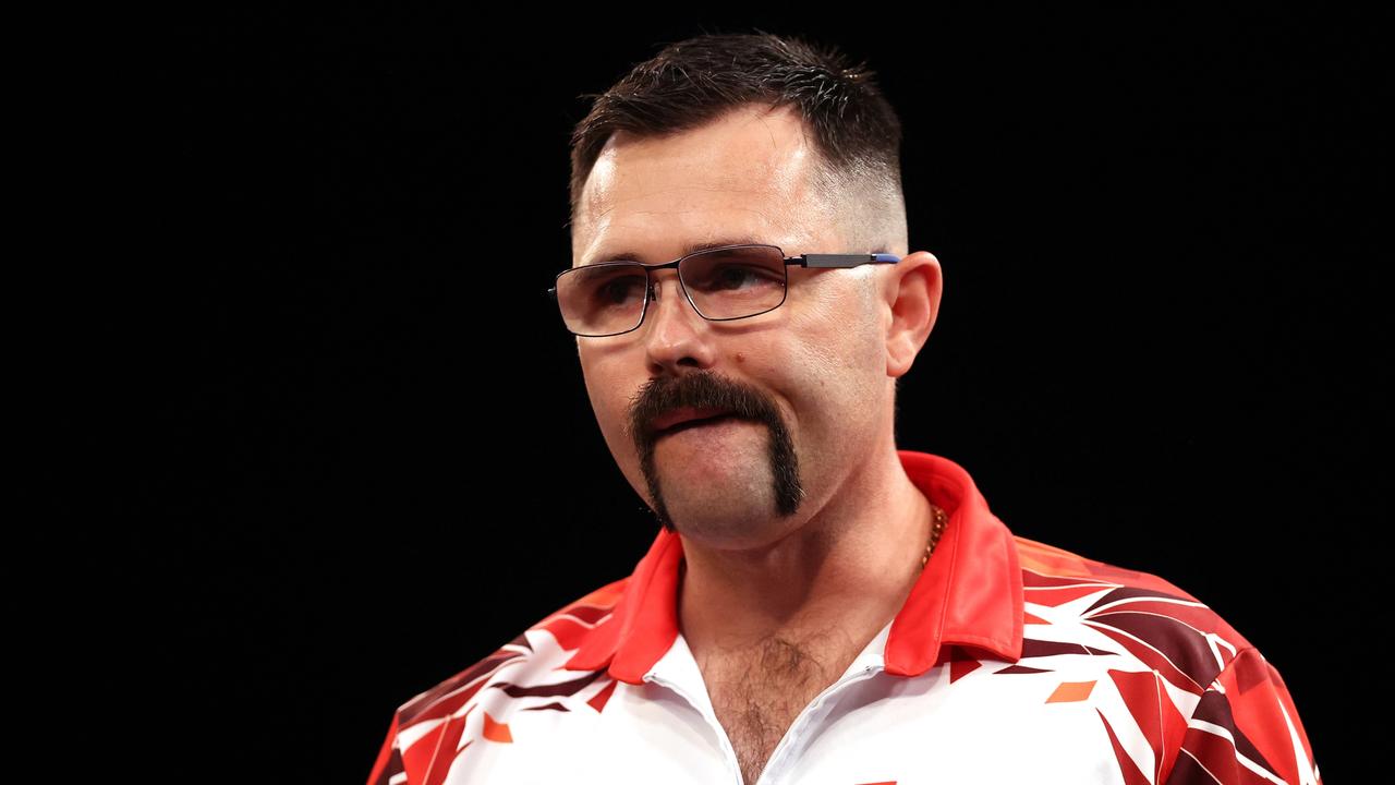 Aussie Damon Heta will be in action at the Australian Darts Masters. (Photo by Alex Pantling/Getty Images)