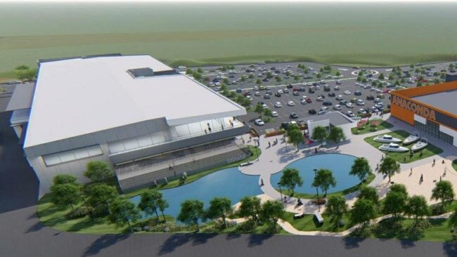 A development application for a massive Anaconda HQ, scooter/bike track, water play area, and more has been lodged with a council north of Brisbane. Picture: Moreton Bay Regional Council.