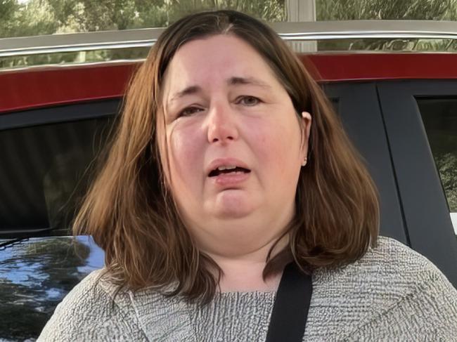 Erin Patterson, the homeowner of where the fatal lunch took place, arrived at her Leongatha property on Monday afternoon. Three people have died from eating mushrooms Picture: Brooke , Grebert-Craig.