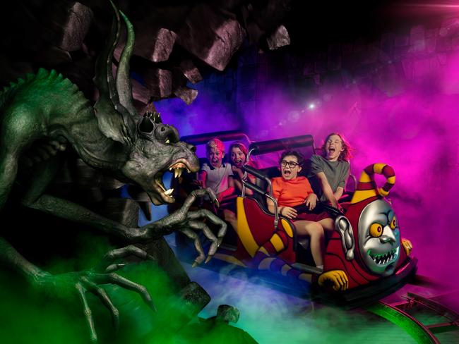 The revamped Scooby Doo roller-coaster will relaunch this summer. Photo: Supplied