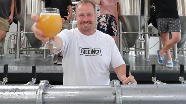 Scott Imlach at Precinct Brewery. Picture: Glenn Hampson