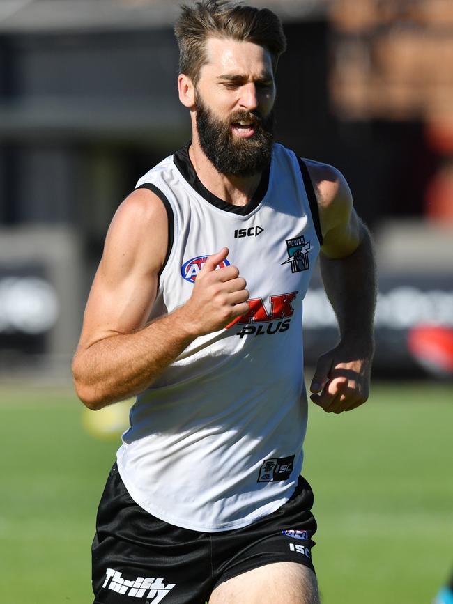 Justin Westhoff booted five goals in Round 1 but hasn’t kicked one since.