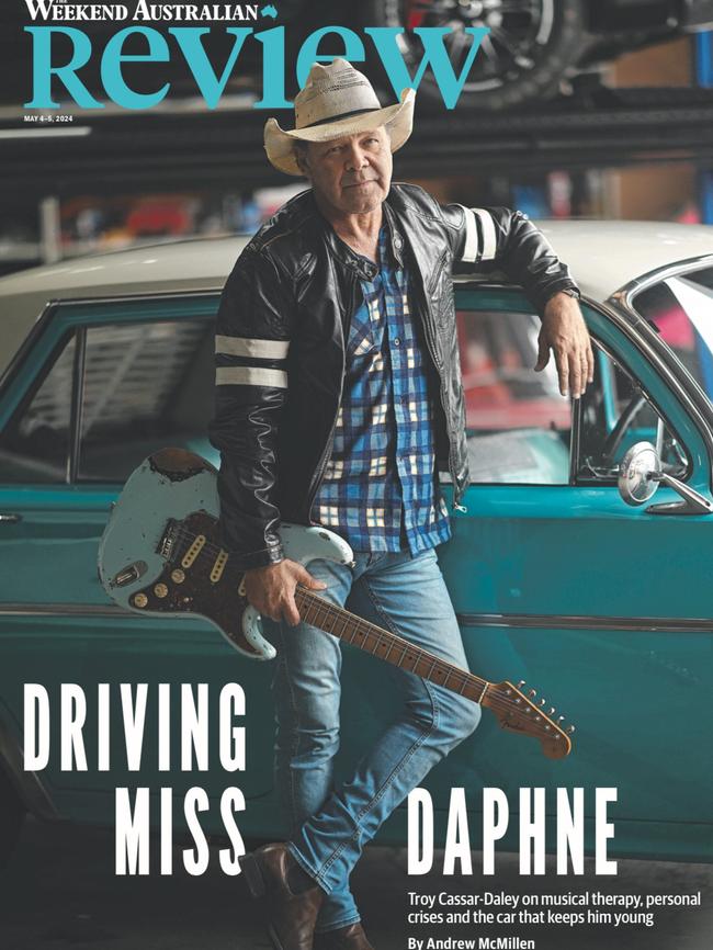 Troy Cassar-Daley on the cover of Review. Picture: Lyndon Mechielsen