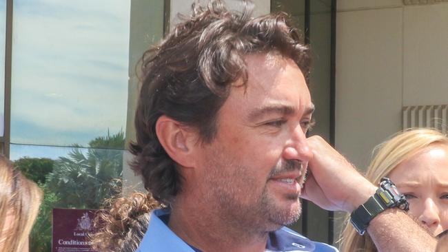 Matt Wright after attending Darwin Local Court on charges linked to the death of his ÃOutback WranglerÃ co star Chris ÃWillowÃ Wilson.Picture: Glenn Campbell