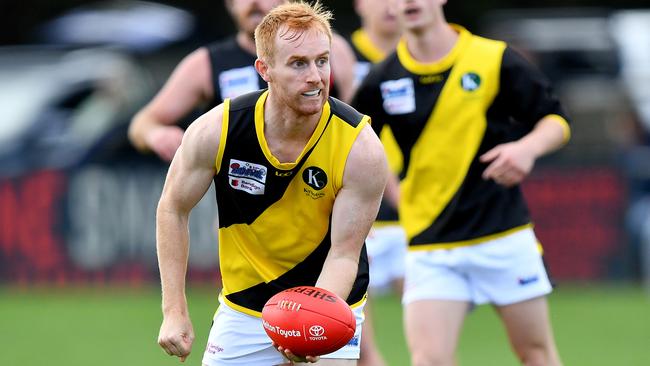 James Gaff in action for Kyneton. Picture: Josh Chadwick