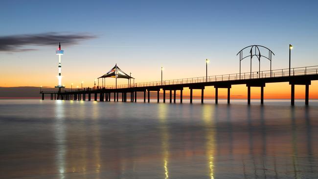 Brighton Jetty at Sunset. Picture: Simon Cross