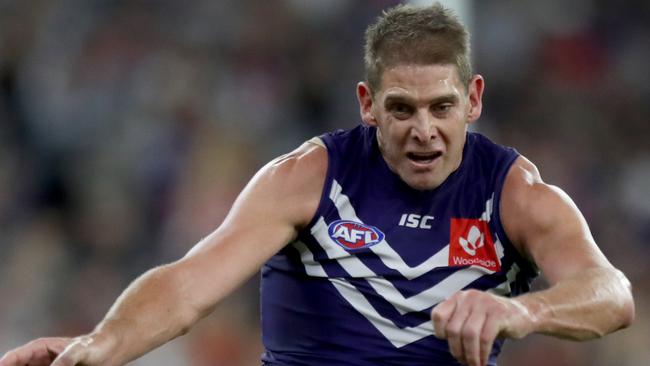 Aaron Sandilands isn’t showing any sign of slowing down. Pic: AAP