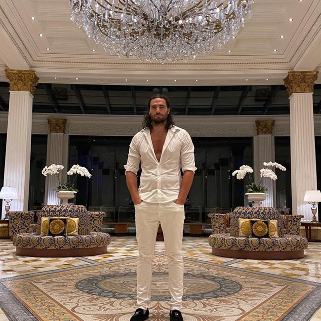 Gold Coast man Ben Morris poses at Palazzo Versace.