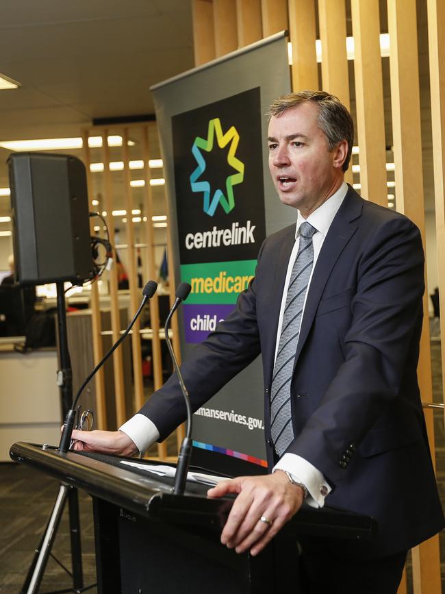 Human Services Minister Michael Keenan said paying child support should be a “first priority” for parents. Picture: Valeriu Campan