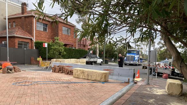 The square has cut direct road access for some residents in the suburb.