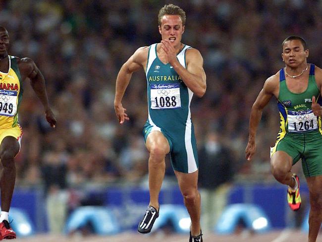 Matt Shirvington competing during the Sydney Olympic Games in 2000.