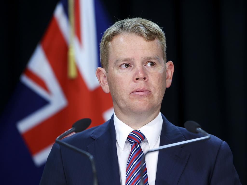 New Zealand’s Covid-19 Response Minister Chris Hipkins announced the travel bubble pause on Tuesday. Picture: Hagen Hopkins