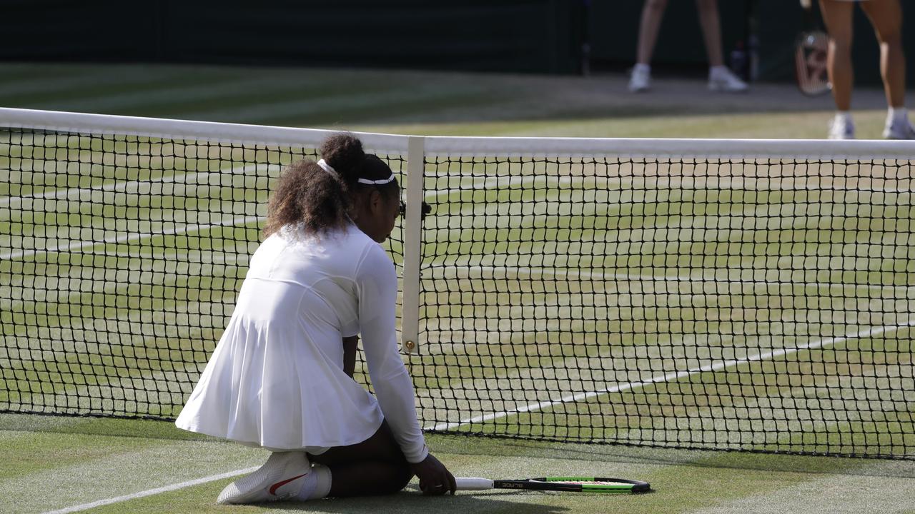 Serena Williams bowed out in a little over an hour.