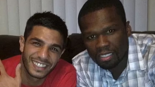 Billy Dib (left) pictured with 50 Cent (right)