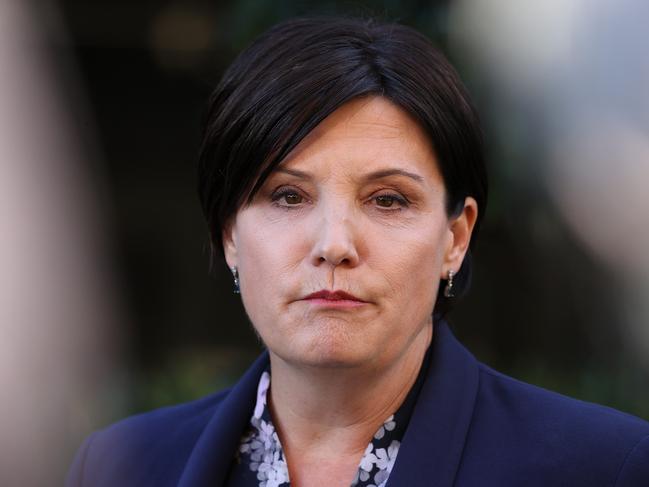 SYDNEY, AUSTRALIA - NewsWire Photos MAY 25, 2021: Pictured is NSW Labor leader Jodi McKay during a press conference at Parliament House in Sydney. Picture: NCA NewsWire / Dylan Coker