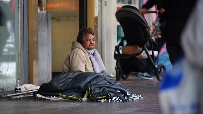 MELBOURNE, AUSTRALIA - NewsWire Photos SEPTEMBER 4, 2022.Homeless people are seen around Melbourne CBDPicture: NCA NewsWire / Luis Enrique Ascui