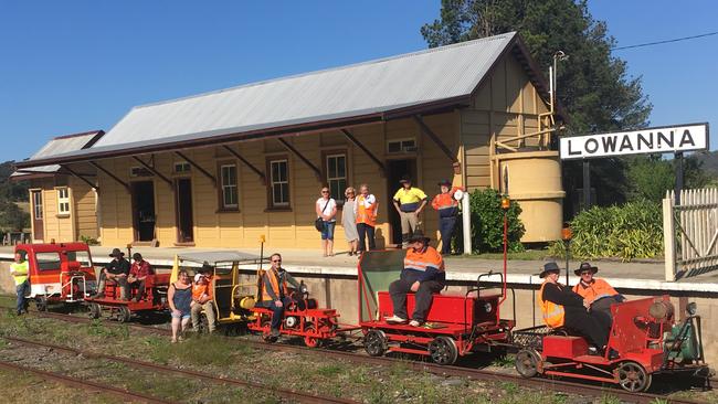 Members of Glenreagh Mountain Railway are hacking through jungle in an effort to assess the state of the rail line.