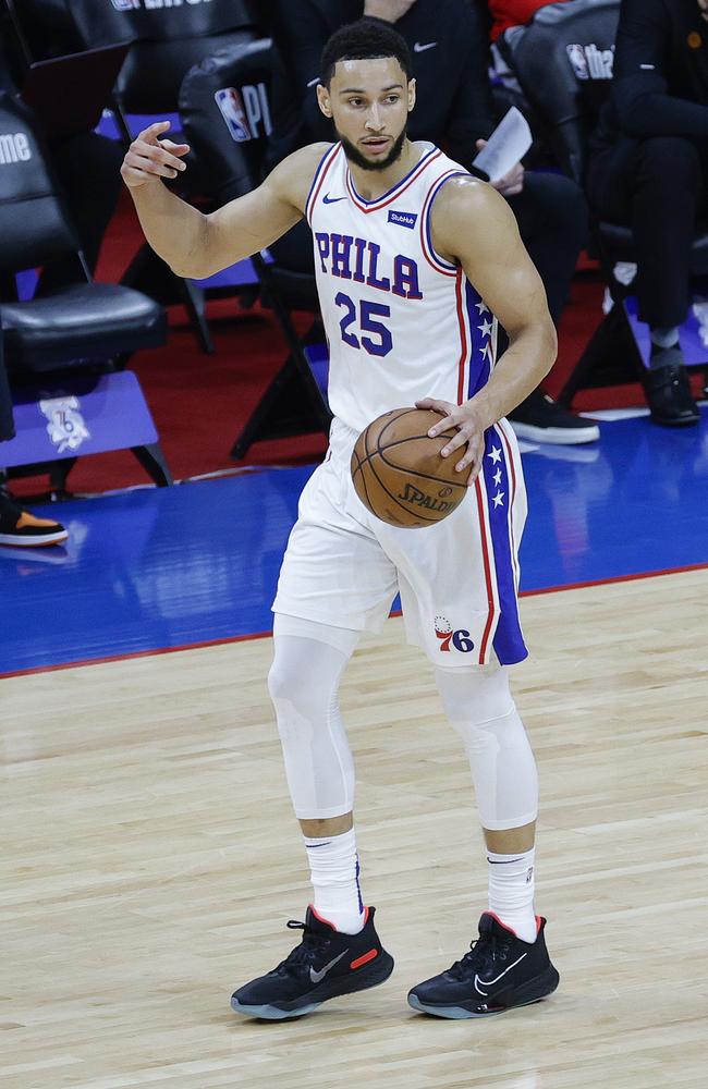 Ben Simmons withdrew from the chance to play for the Australian Boomers in Tokyo. Picture: Tim Nwachukwu/Getty Images/AFP