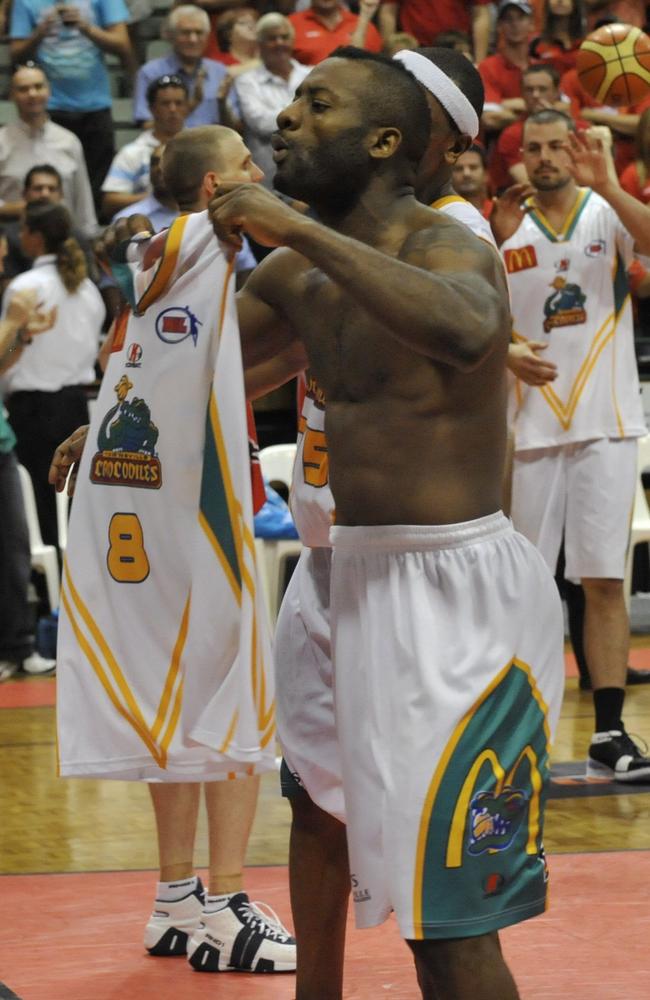 Corey Williamss, pictured taunting the Perth crowd, was truly one of a kind.