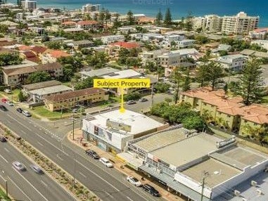 Plans are being drawn up for a new retail/commercial complex at Nobby Beach on the corner of the Gold Coast Highway and Wave Street.