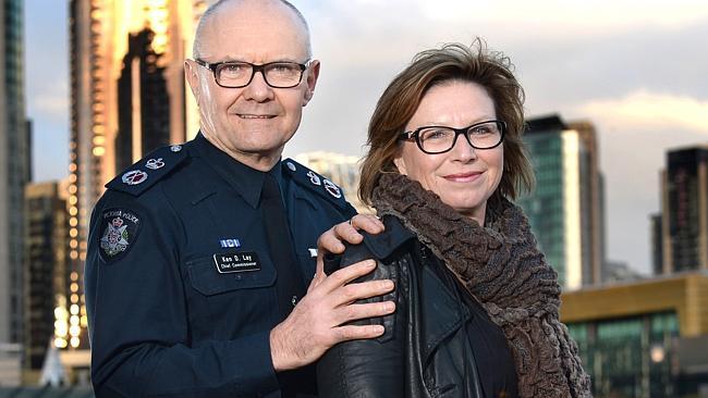 Chief Commissioner Ken Lay and Rosie Batty