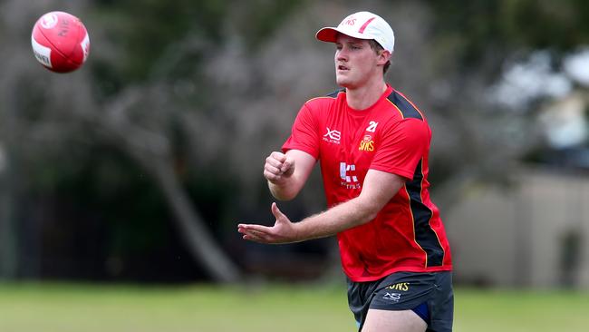 Harrison Wigg at Gold Coast pre-season training.