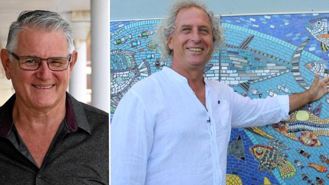 After being on a forced hiatus while Council developed its public art strategy, local artist Paul Perry (right) said he is 'excited' to see progress with the first call for community proposals for the Public Art Masterplan announced by Council’s Arts, Culture and Events portfolio spokesperson Councillor John Learmonth (left).