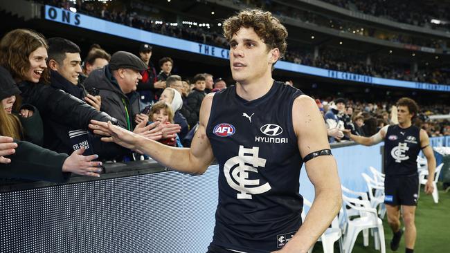 The Blues look likely to finish fifth and lock in a home elimination final. Picture: Getty Images