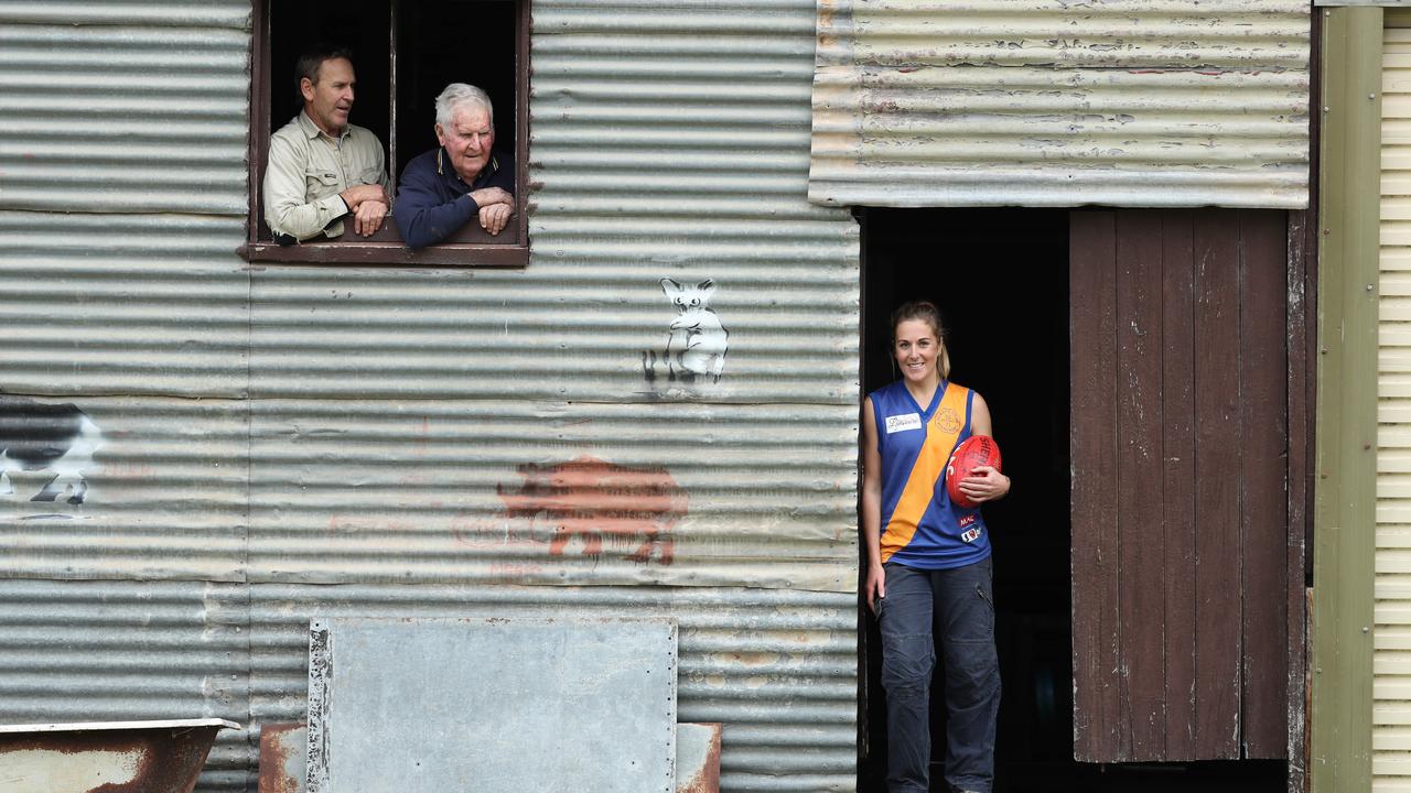 The McElroys on the family farm. Photo: Tait Schmaal