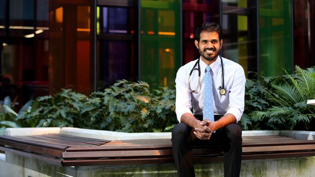 Dr Manoj Rajamohan has completed most of his training at Blacktown Hospital. Picture: Justin Sanson