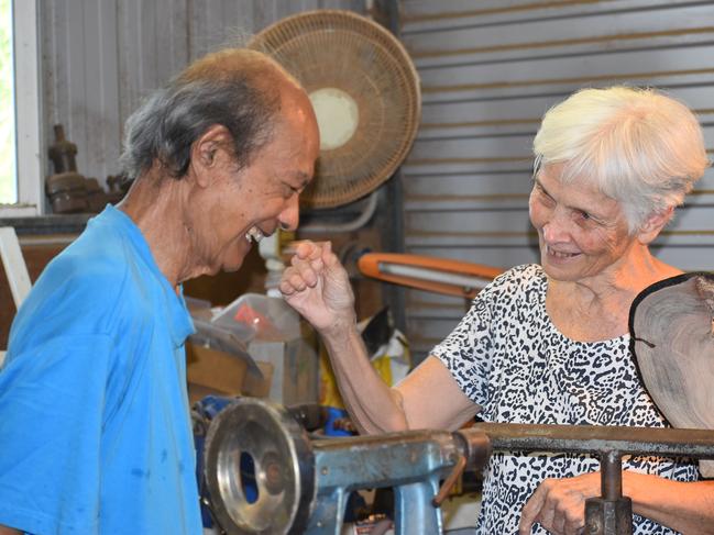 The Mackay Woodturning Club's Rod and Therese Madam, taken on March 29, 2022. Picture: Lillian Watkins