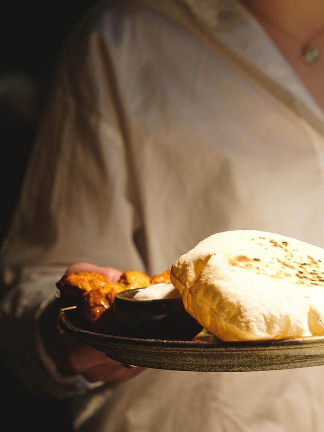 Pita and a shaslick at Ballaboosta. Picture: Supplied