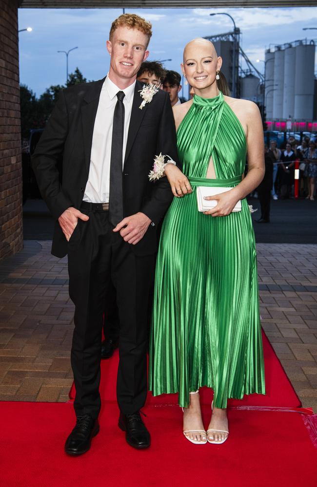 Pat Savill and Kate Mearns at Toowoomba Grammar School formal at Rumours International, Wednesday, November 15, 2023. Picture: Kevin Farmer