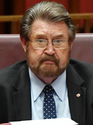 Justice Party Senator Derryn Hinch. Picture: AAP