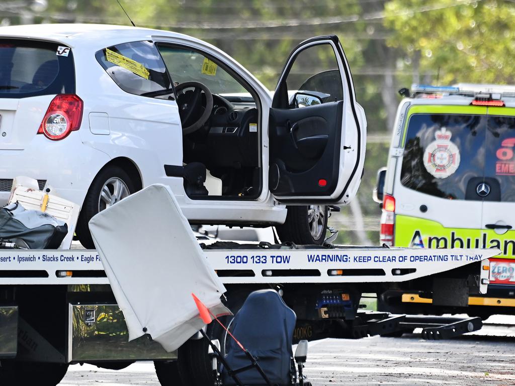 The scene on Anthony Street in Kingston where a man died. Picture: John Gass