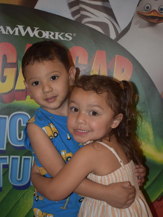 Niko Morn and Ava Minoneti at Madagascar A Musical Adventure Jr. presented by Fusion Arts Inc and Ipswich Civic Centre. Photo: Georgie Walker