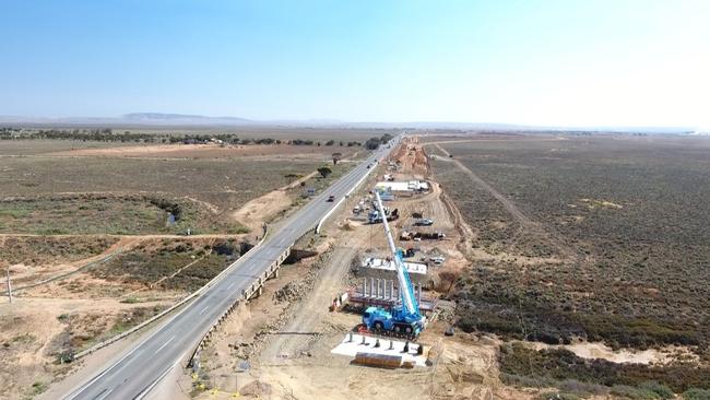 Port Wakefield Overpass and Highway Duplication Project. Picture: SA Infrastructure and Transport