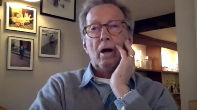 Eric Clapton has likened getting the vaccine to ‘mass formation hypnosis’.