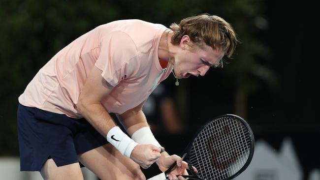 Sebastian Korda pushed Novak Djokovic to the brink in Adelaide. Picture: Getty