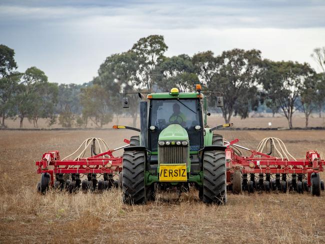 CROPS: Sowing Trevor FroonPICTURED: Generic Farm. Sowing. Cropping. Farm machinery. Seeder. Stock Photo.Picture: Zoe Phillips
