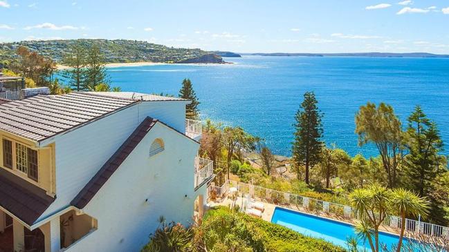 Villa Rocca Bella, the 24-26 Rayner Road, Whale Beach oceanfront retreat of the late soprano Dame Joan Sutherland.