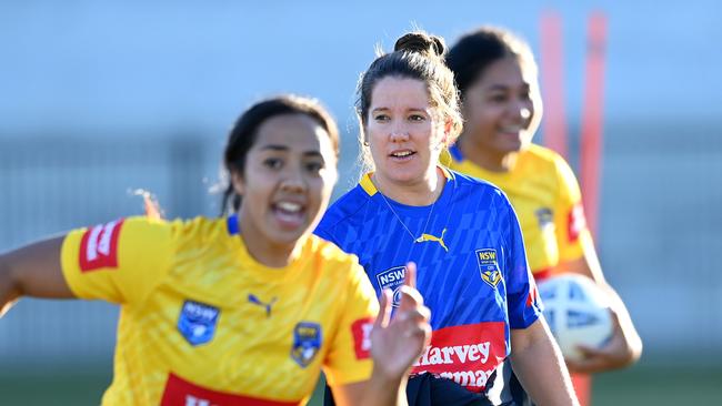 Kate Mullaly at NSWRL City and Country training. Picture: NRL Photos/Gregg Porteous