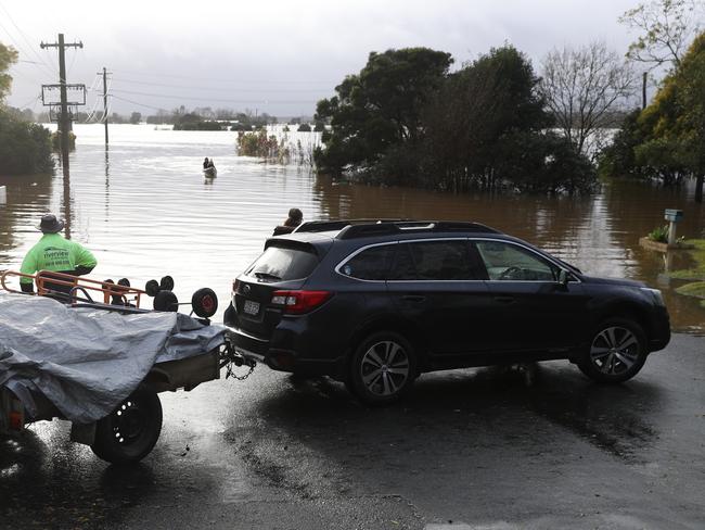 Land should be bought back and floodprone areas converted into parks, NSW’s flood crisis report has found. Picture: John Grainger